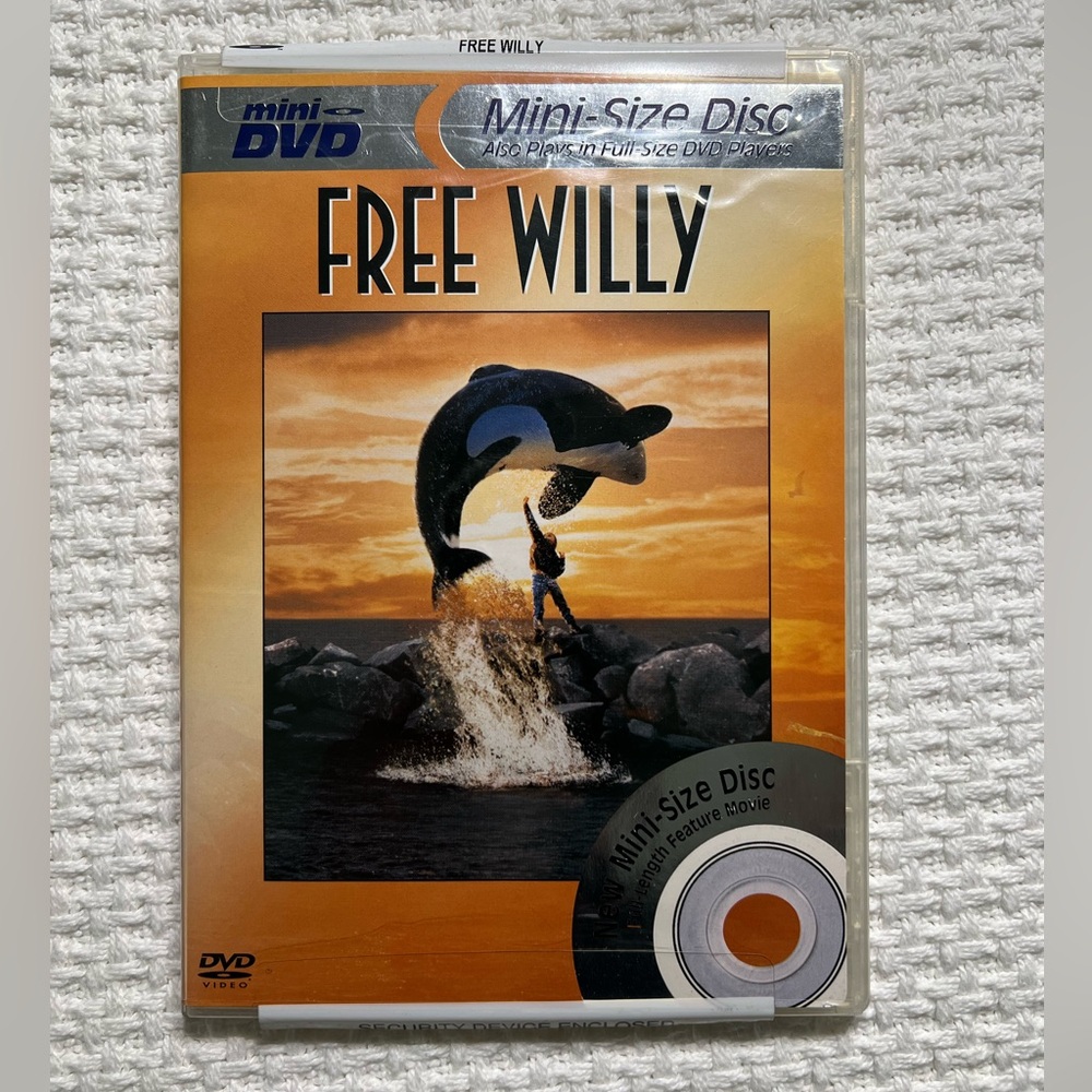 Rare Free Willy Mini DVD Opened Good Condition